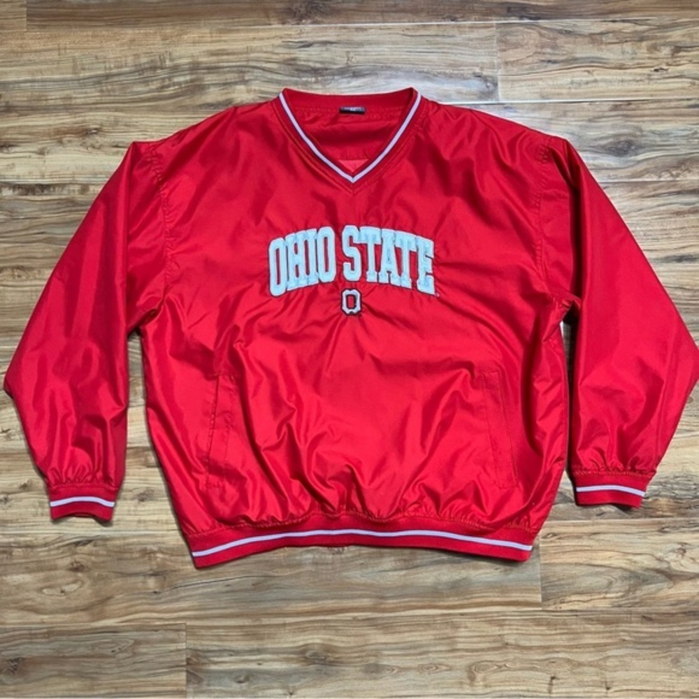 Vintage Ohio State Buckeyes Pro Edge Pullover XL Windbreaker Jacket‎ Y2K Sports